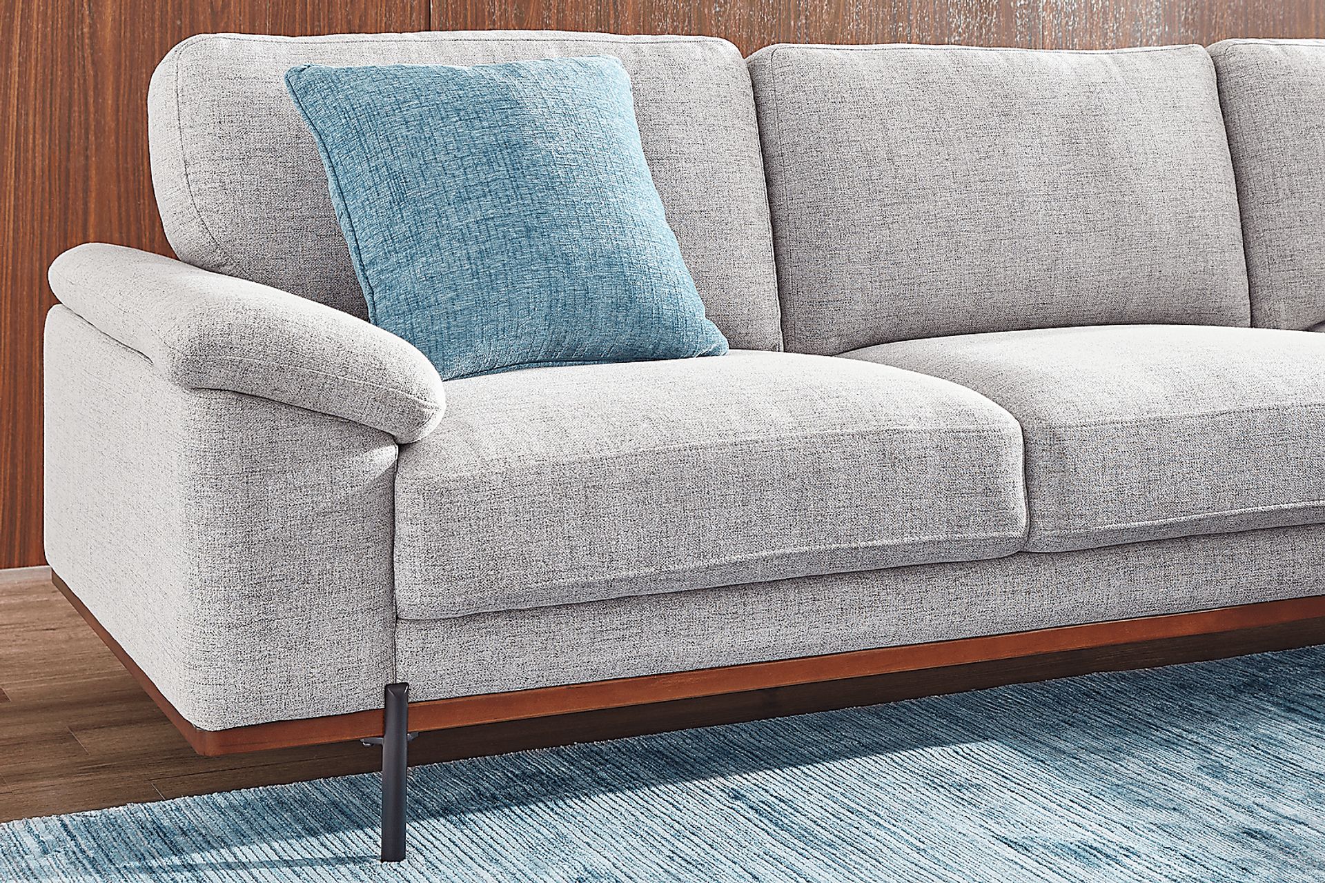 Abbottsville Gray 5 Pc Sectional Living Room - Image 6