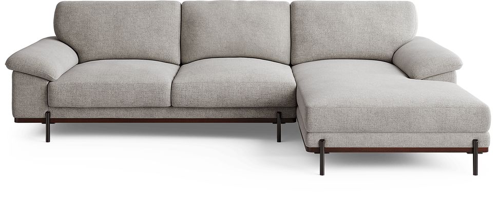 2 pc right arm chaise sectional