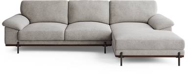 2 pc right arm chaise sectional