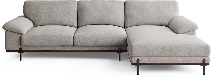 2 pc right arm chaise sectional