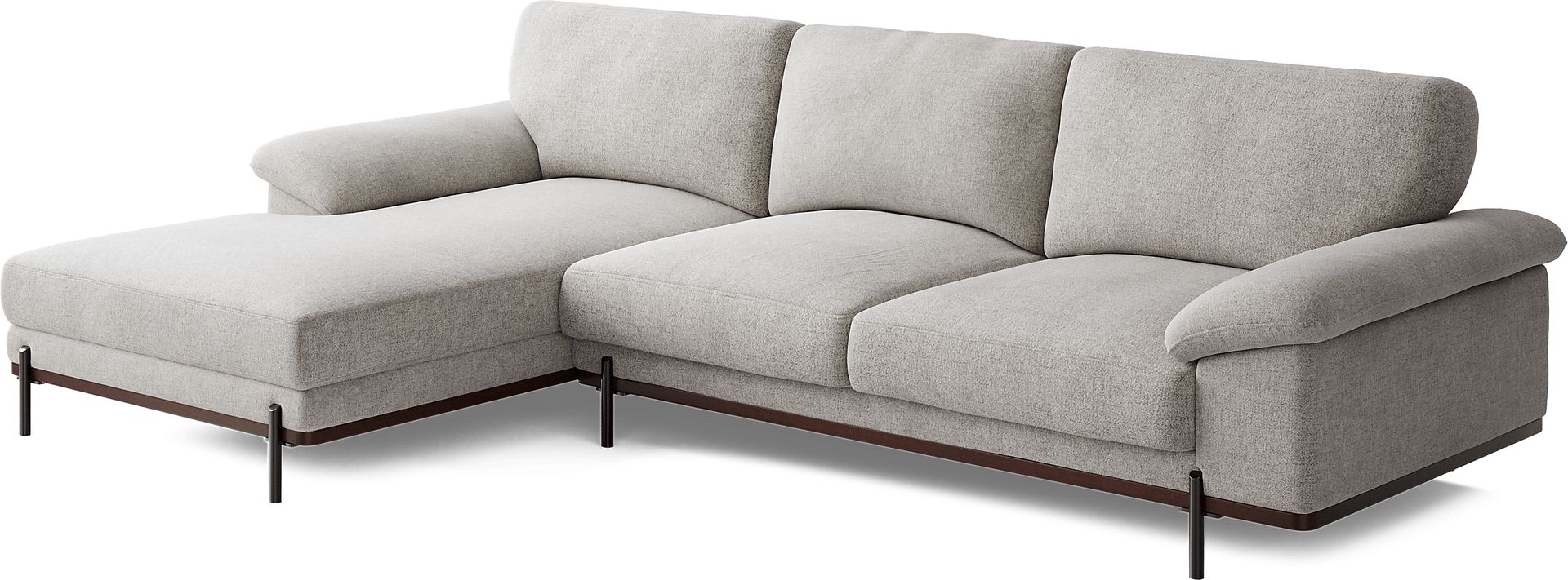 Abbottsville Gray 2 Pc Sectional - Image 3
