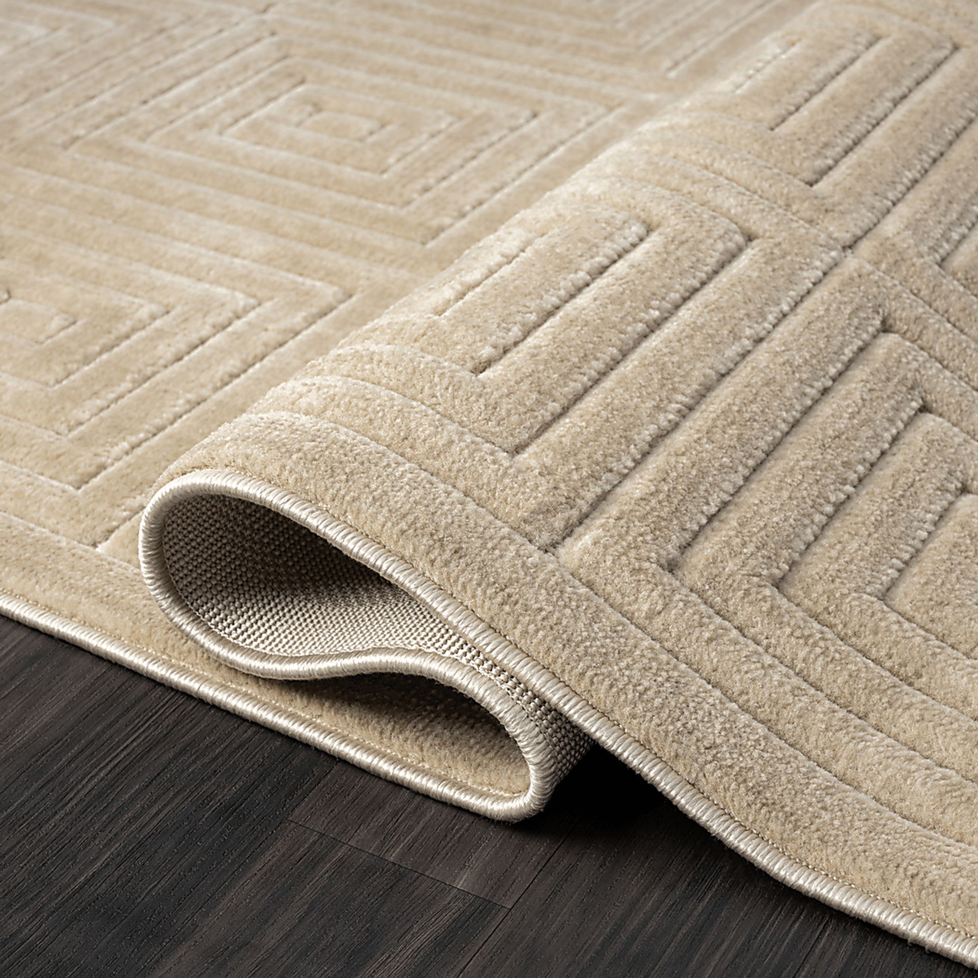 Abbour Beige 7'10 x 9'10 Indoor,Outdoor Rug - Image 6