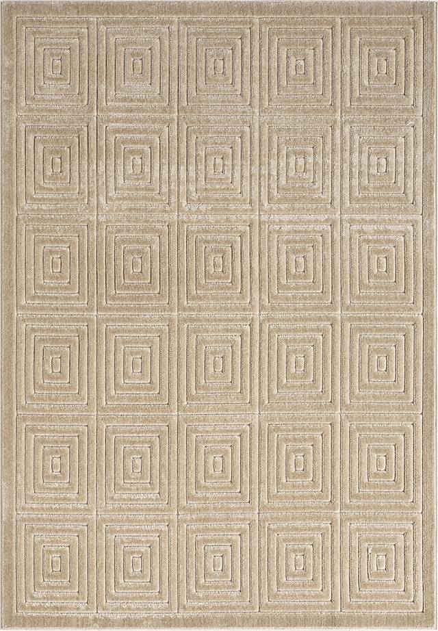 Abbour Beige 7'10 x 9'10 Indoor,Outdoor Rug - Thumbnail - Image 1