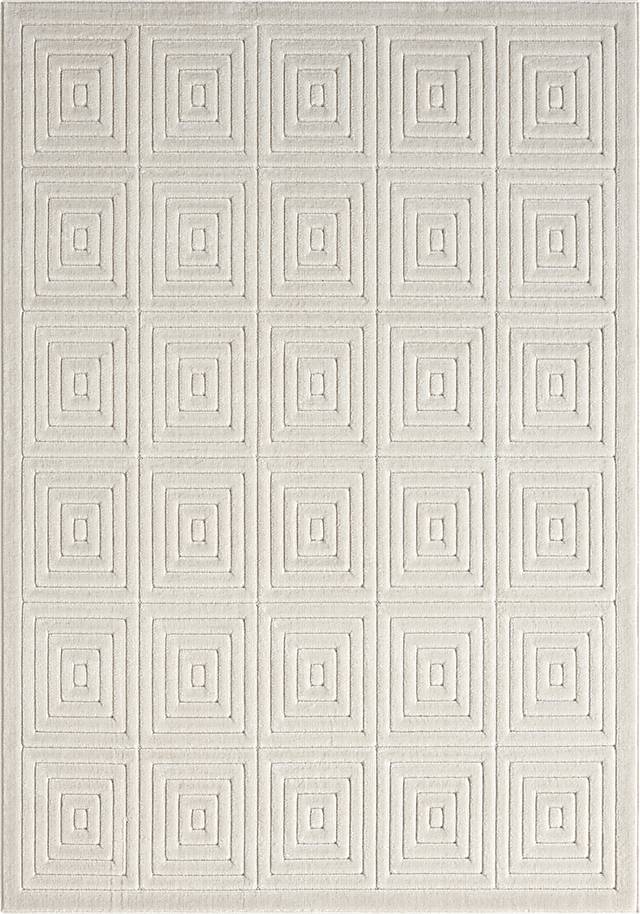 Abbour Ivory 5' x 7' Indoor,Outdoor Rug - Thumbnail - Image 1