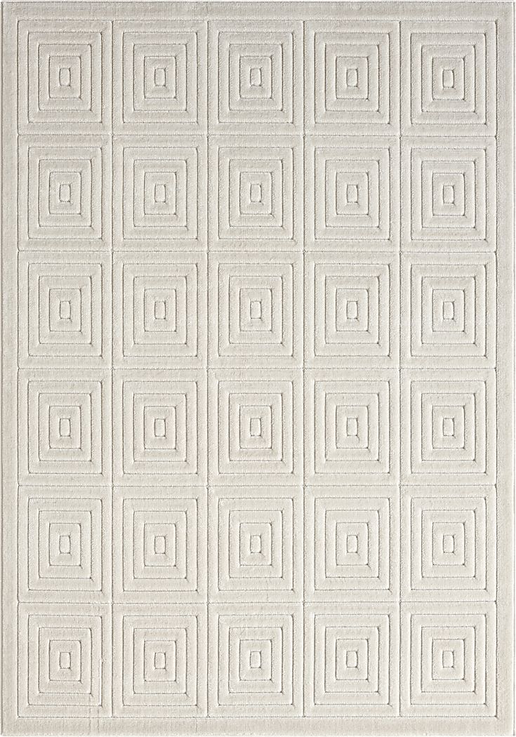 Abbour Ivory 7'10 x 9'10 Indoor,Outdoor Rug