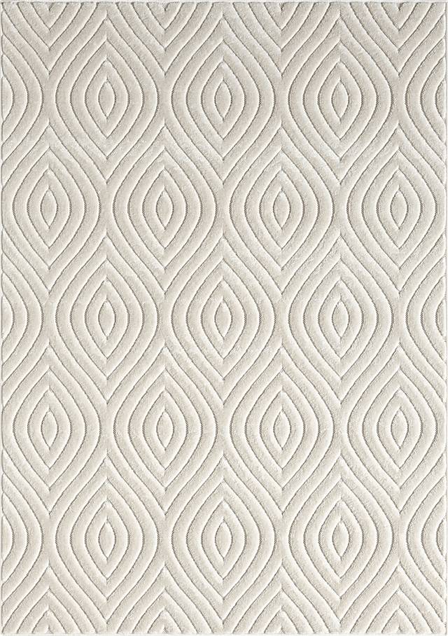 Abbour Ivory 7'10 x 9'10 Indoor,Outdoor Rug - Thumbnail - Image 1