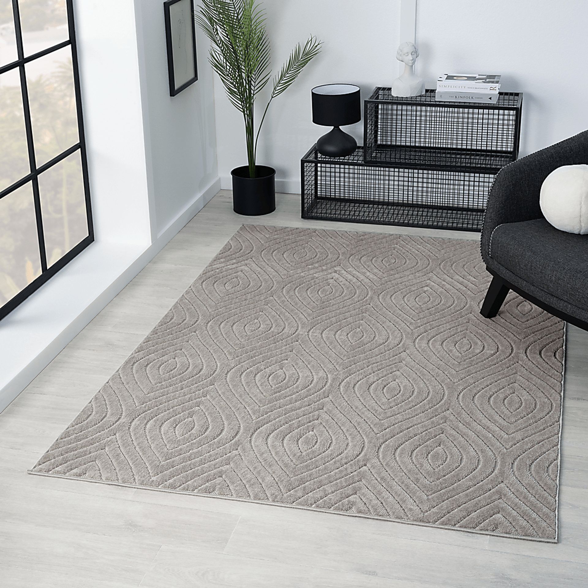 Abbour Light Gray 7'10 x 9'10 Indoor,Outdoor Rug - Image 2