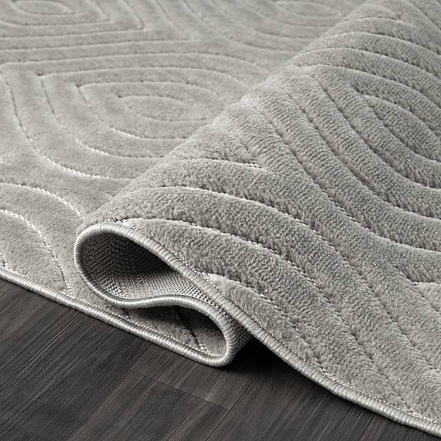 Abbour Light Gray 7'10 x 9'10 Indoor,Outdoor Rug - Thumbnail - Image 6