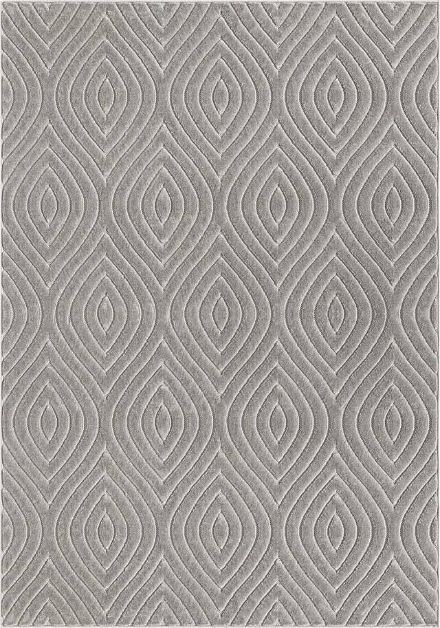 Abbour Light Gray 7'10 x 9'10 Indoor,Outdoor Rug - Thumbnail - Image 1