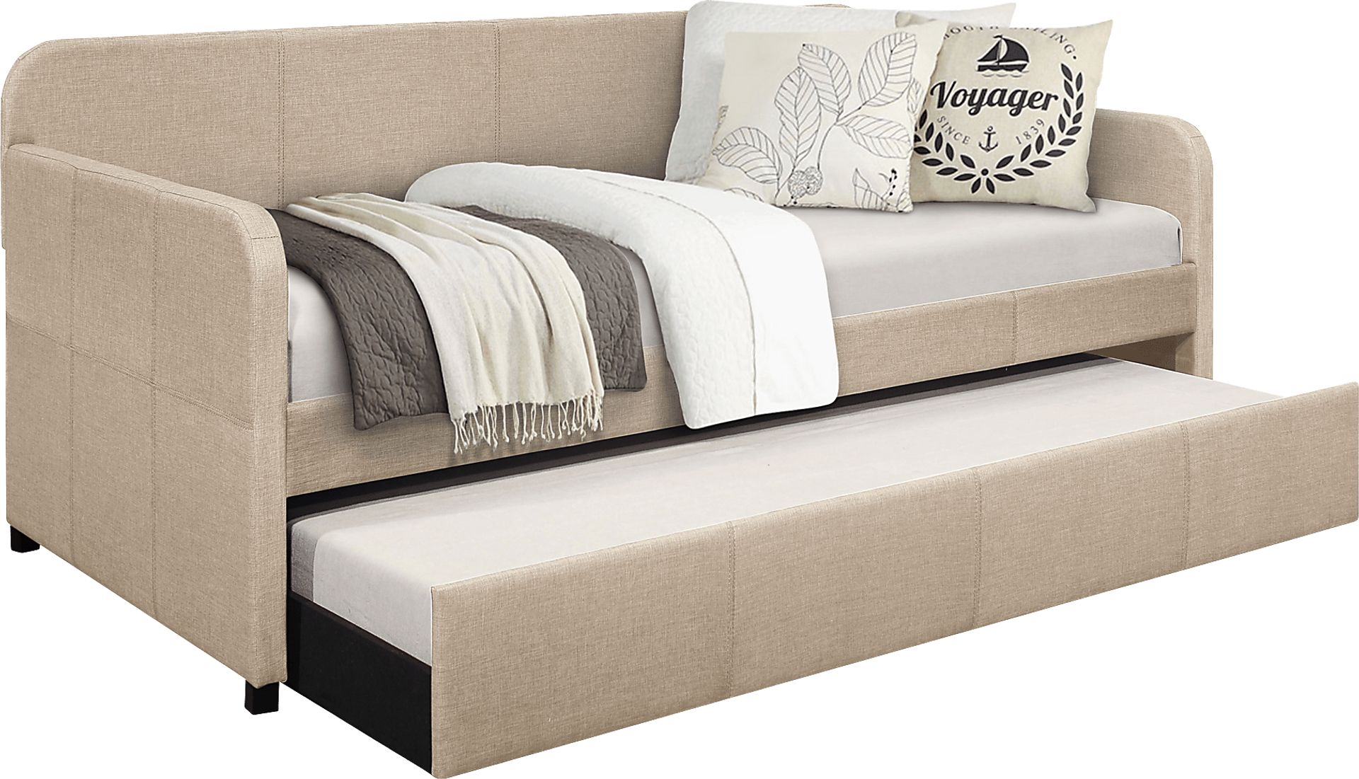 Abenaki Beige Daybed with Trundle - Image 3