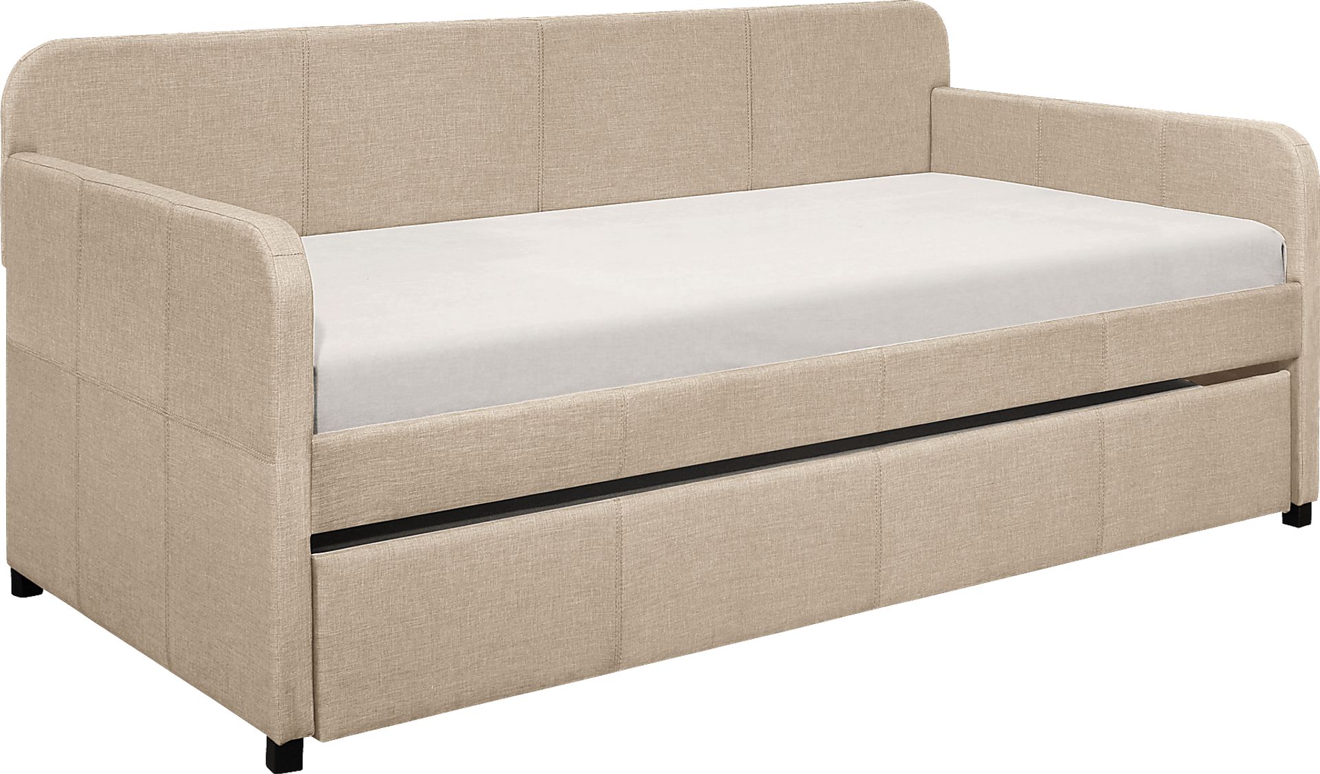 Abenaki Beige Daybed with Trundle - Image 1
