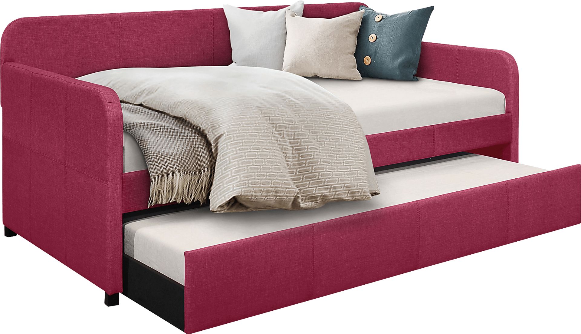 Abenaki Pink Daybed with Trundle - Image 3