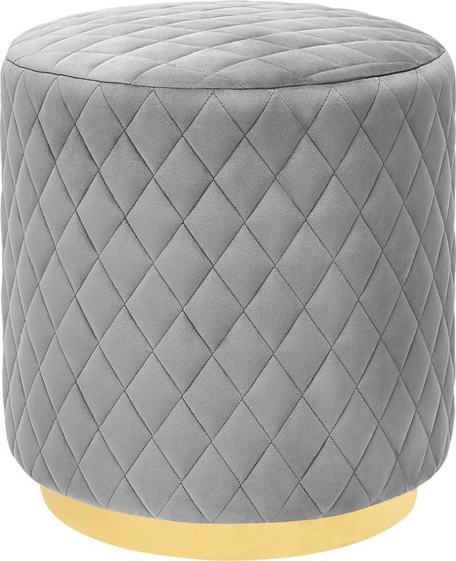 Aberas Gray Ottoman - Thumbnail - Image 1