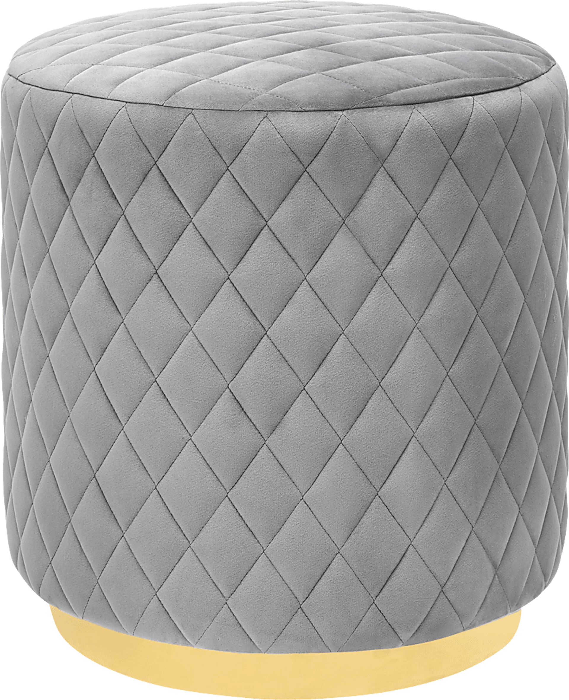 Aberas Gray Ottoman - Image 1