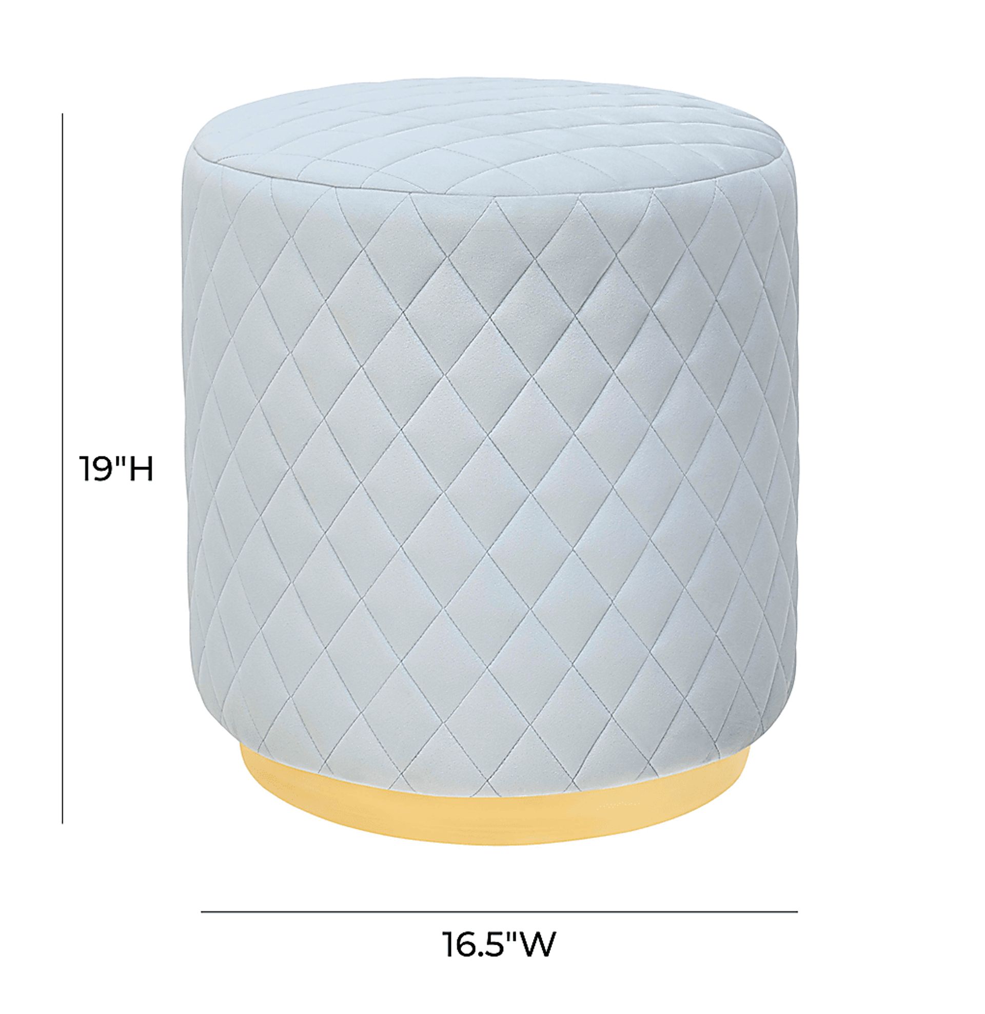 Aberas Light Gray Ottoman - Image 5