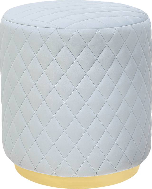 Aberas Light Gray Ottoman - Thumbnail - Image 1