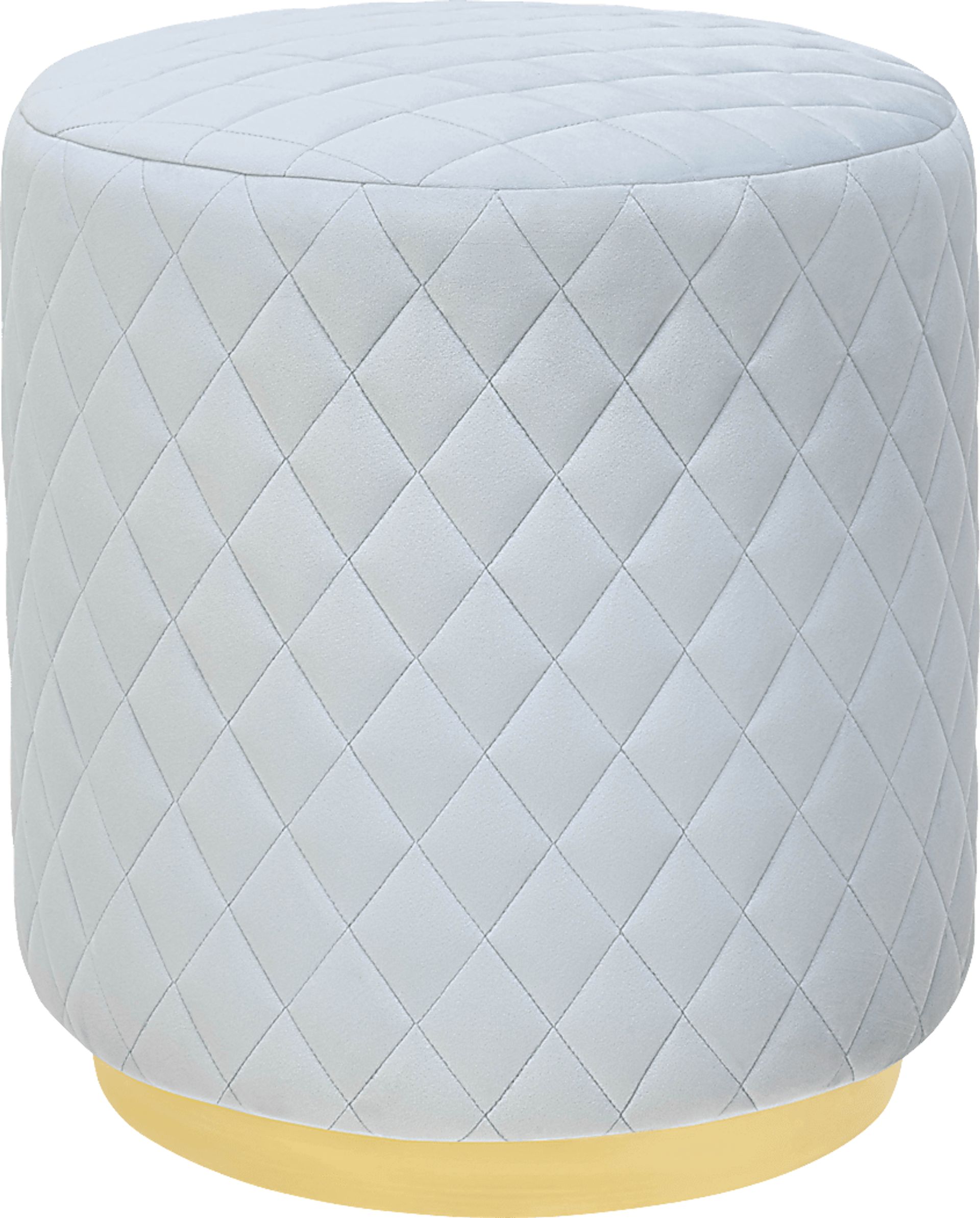 Aberas Light Gray Ottoman - Image 1
