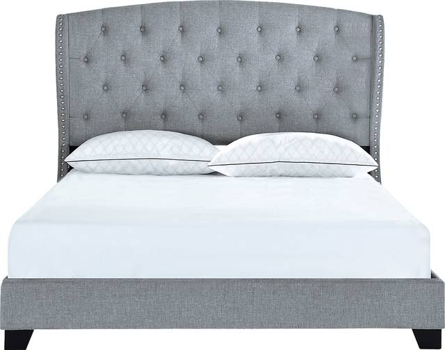 Aberfeldy Gray Queen Bed - Thumbnail - Image 2