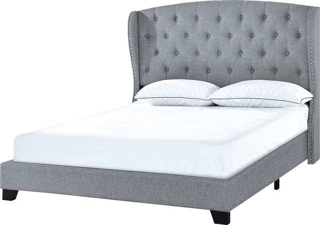 Aberfeldy Gray Queen Bed - Thumbnail - Image 3