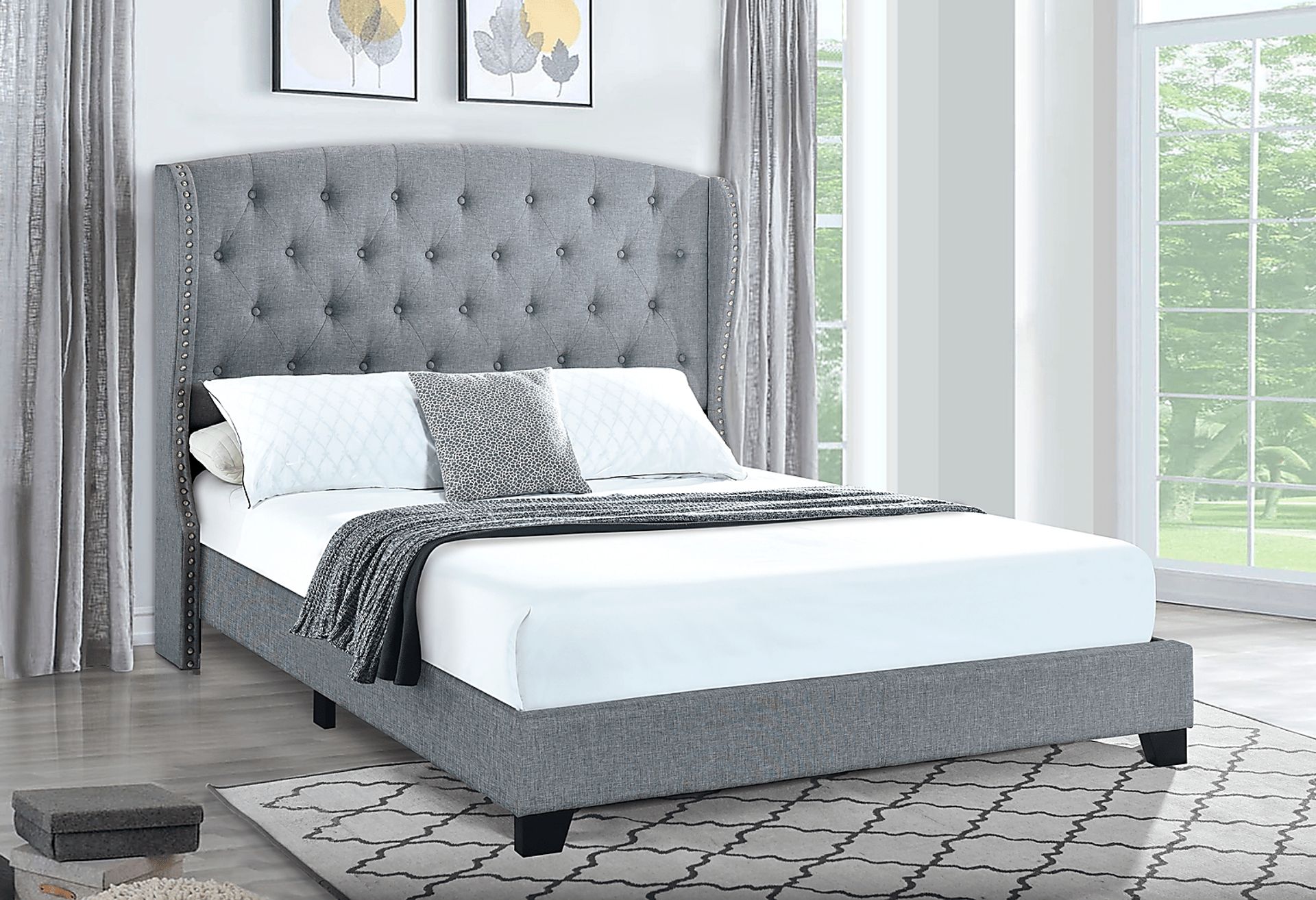 Aberfeldy Gray Queen Bed - Image 7