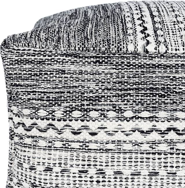 Aberfoyle Black Ottoman - Thumbnail - Image 2