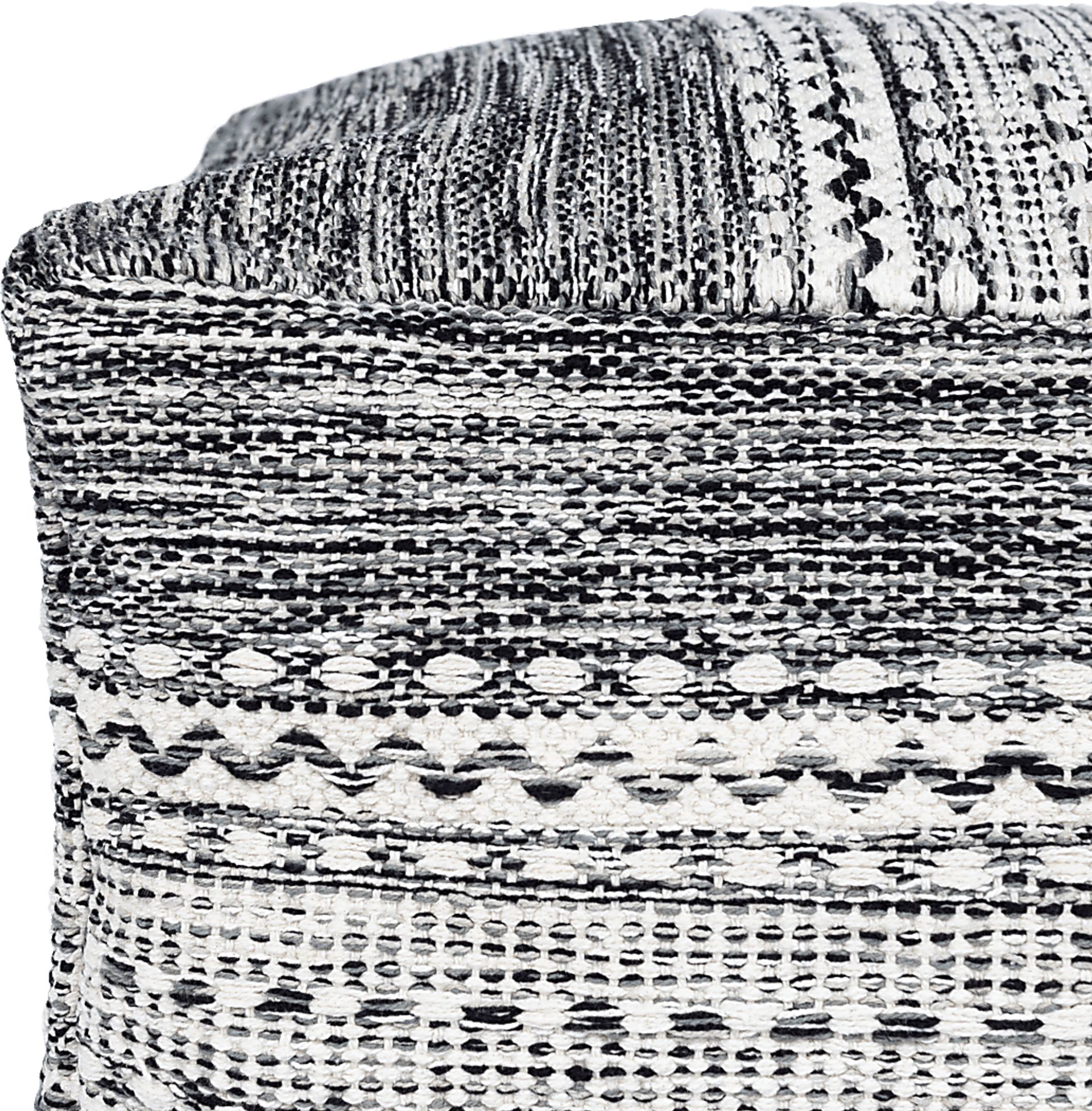 Aberfoyle Black Ottoman - Image 2