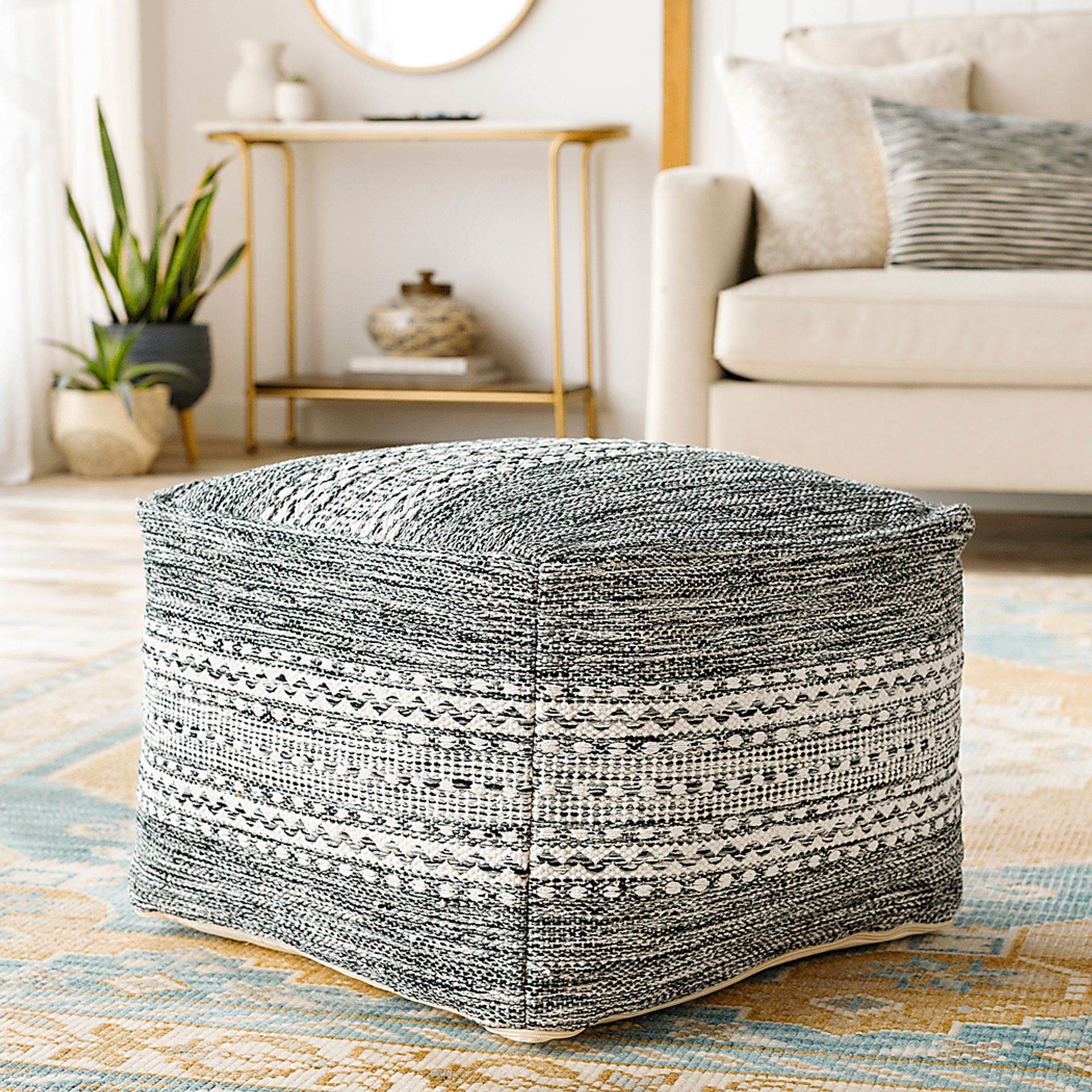 Aberfoyle Black Ottoman - Image 4