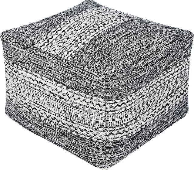 Aberfoyle Black Ottoman - Thumbnail - Image 1