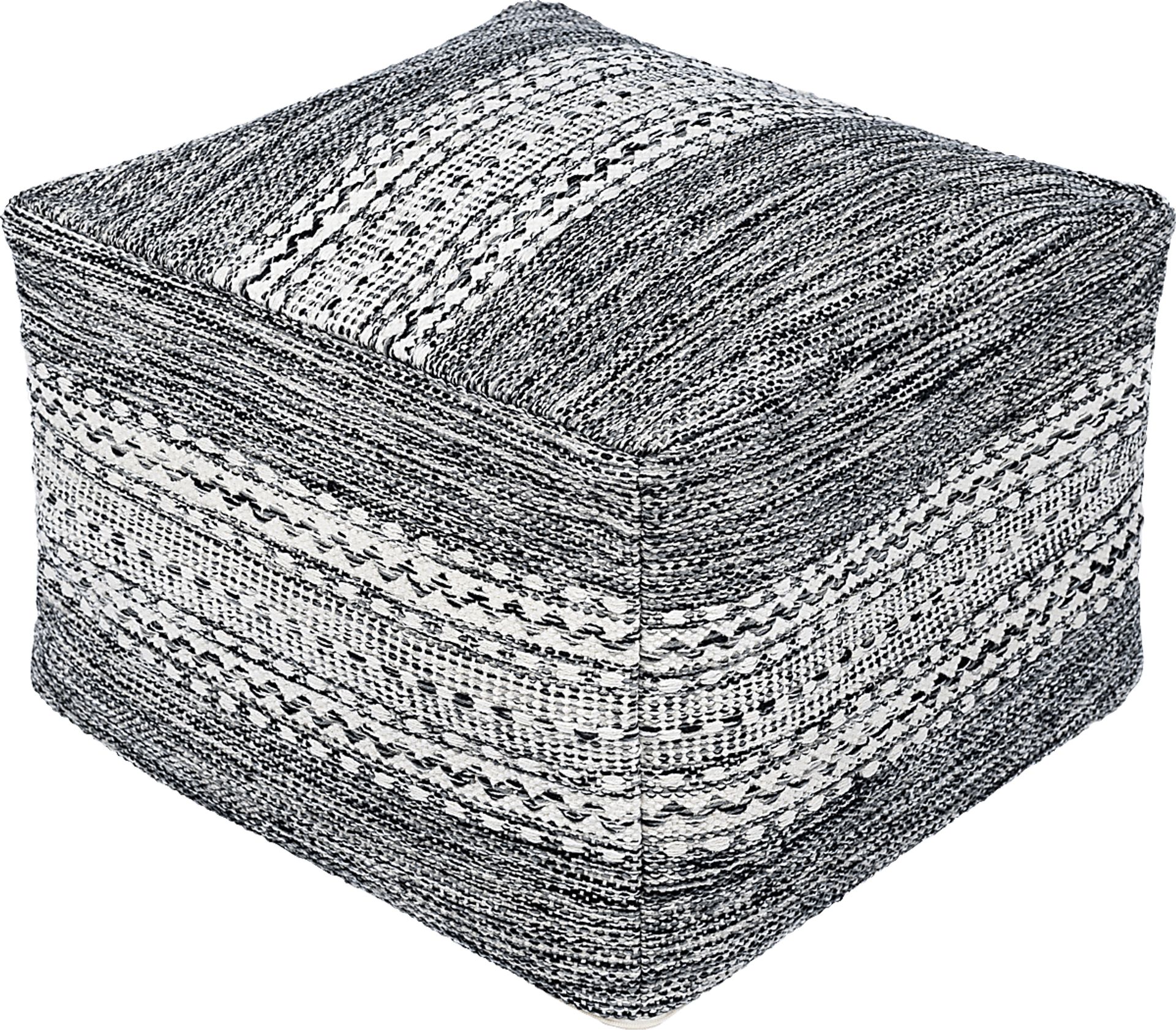 Aberfoyle Black Ottoman - Image 1