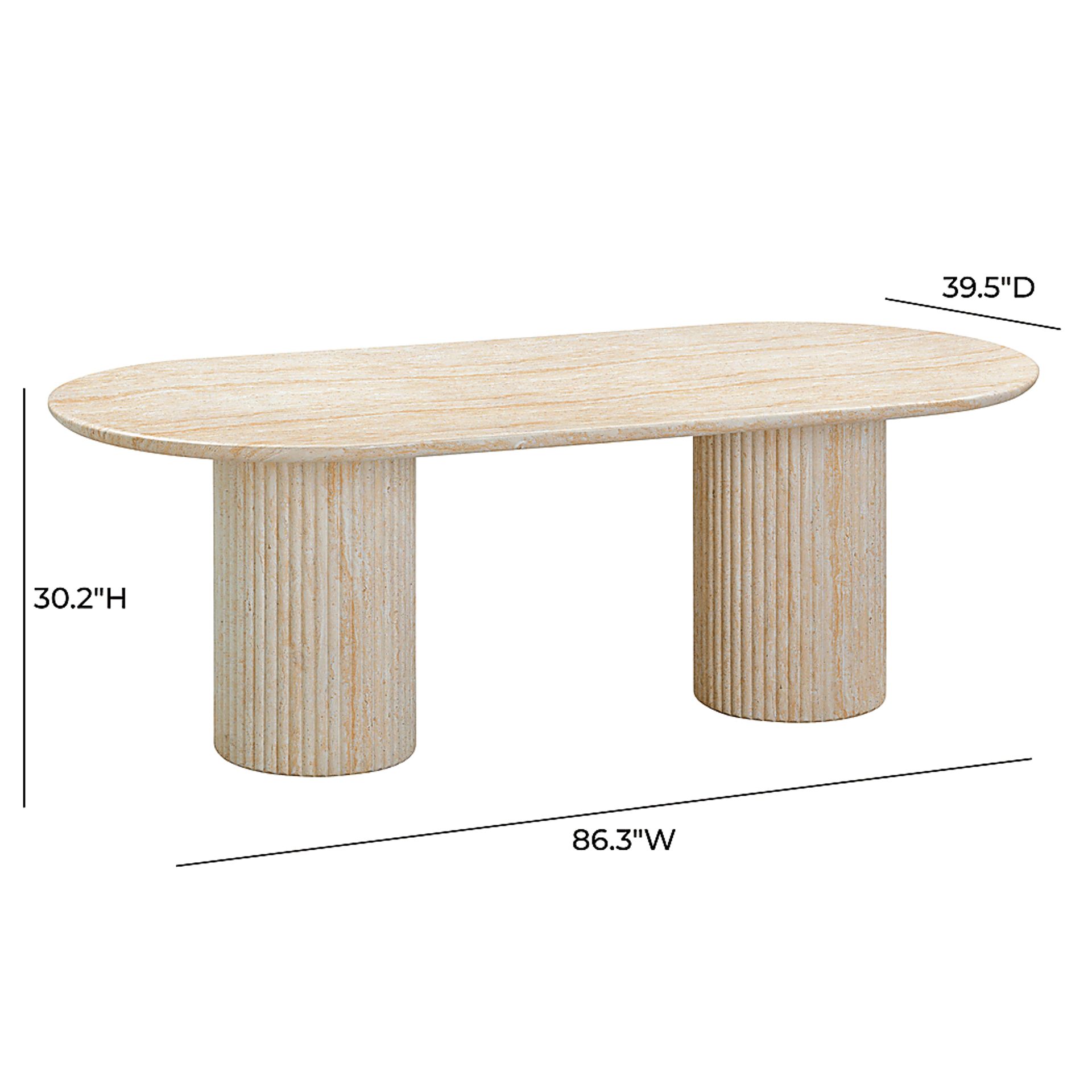 Aberjona Beige Dining Table - Image 7