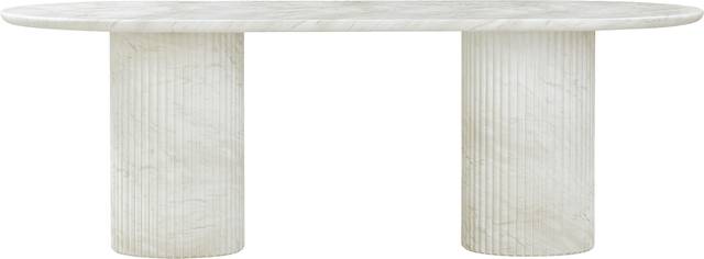 Aberjona White Dining Table - Thumbnail - Image 3