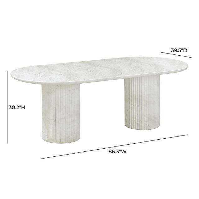 Aberjona White Dining Table - Thumbnail - Image 7
