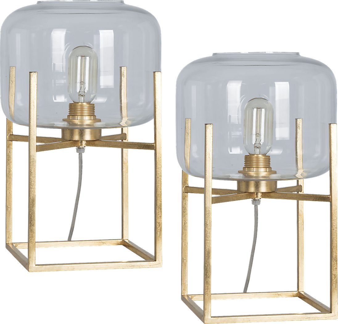 Aberlady Gold Table Lamps, Set of 2
