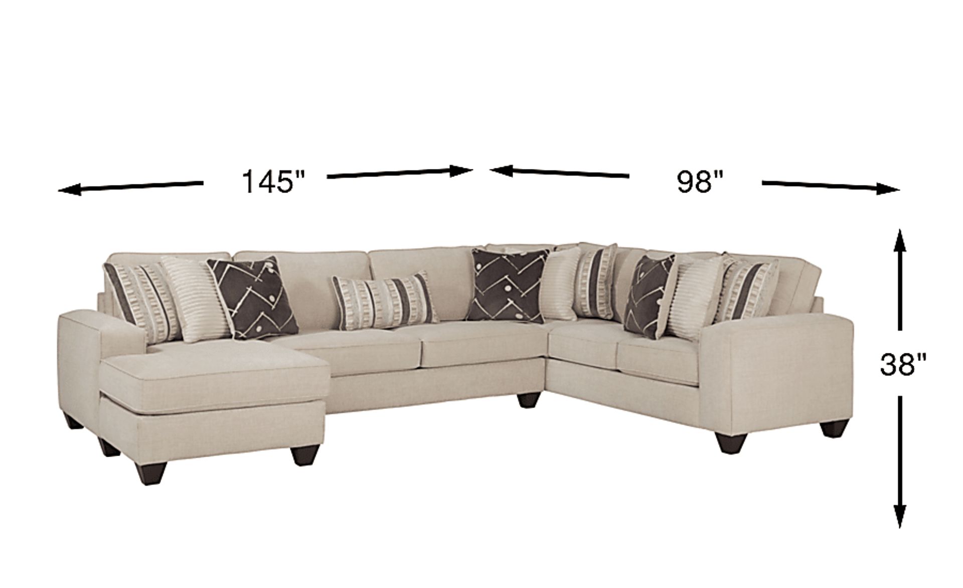 Dimension Image. Please refer to the Dimension Tab on this page for dimension details.