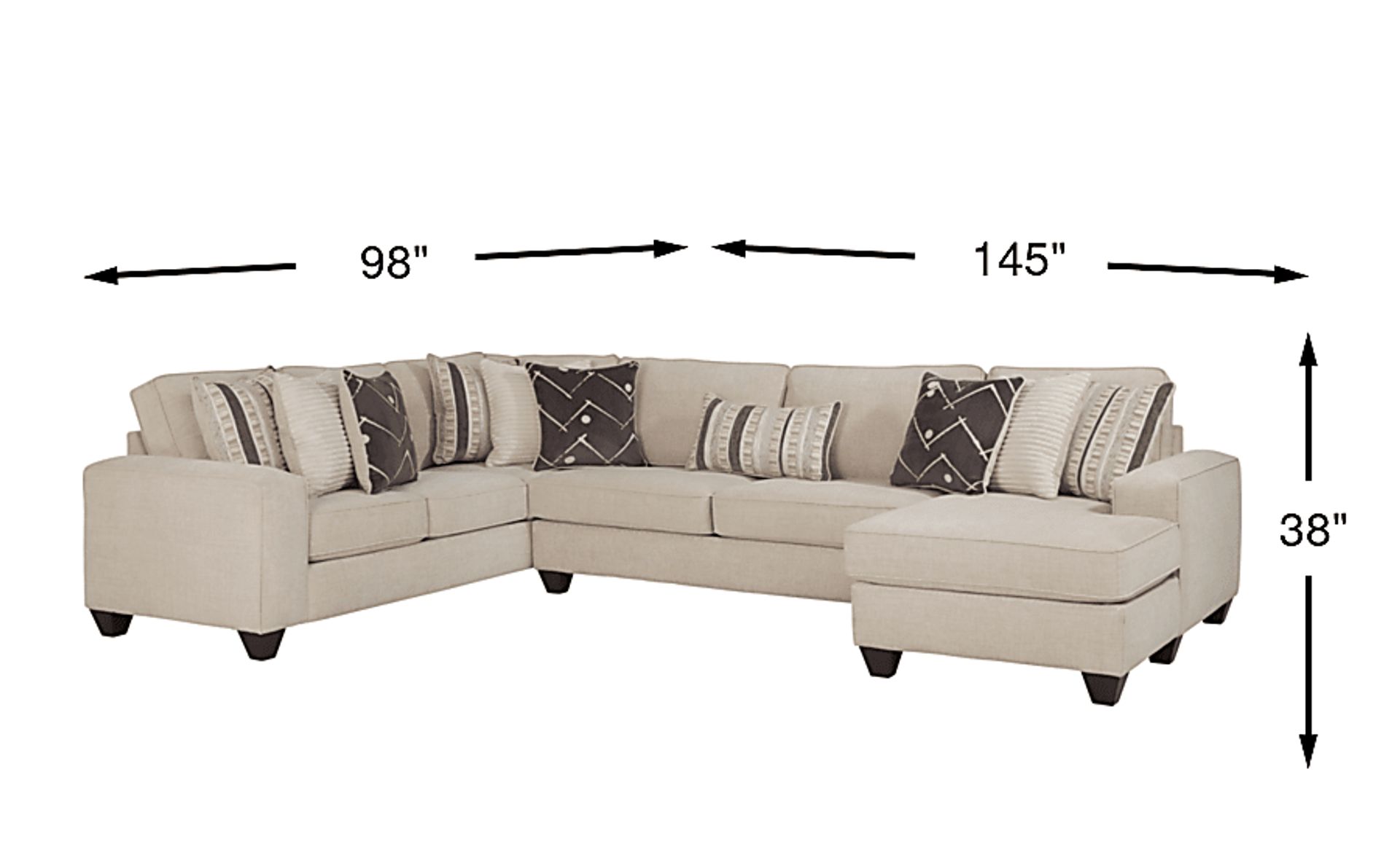 Dimension Image. Please refer to the Dimension Tab on this page for dimension details.