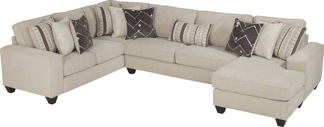 Aberlin Court Beige 3 Pc Sleeper Sectional - Thumbnail - Image 3