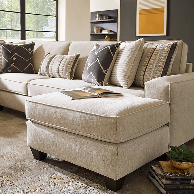 Aberlin Court Beige 3 Pc Sleeper Sectional - Thumbnail - Image 4