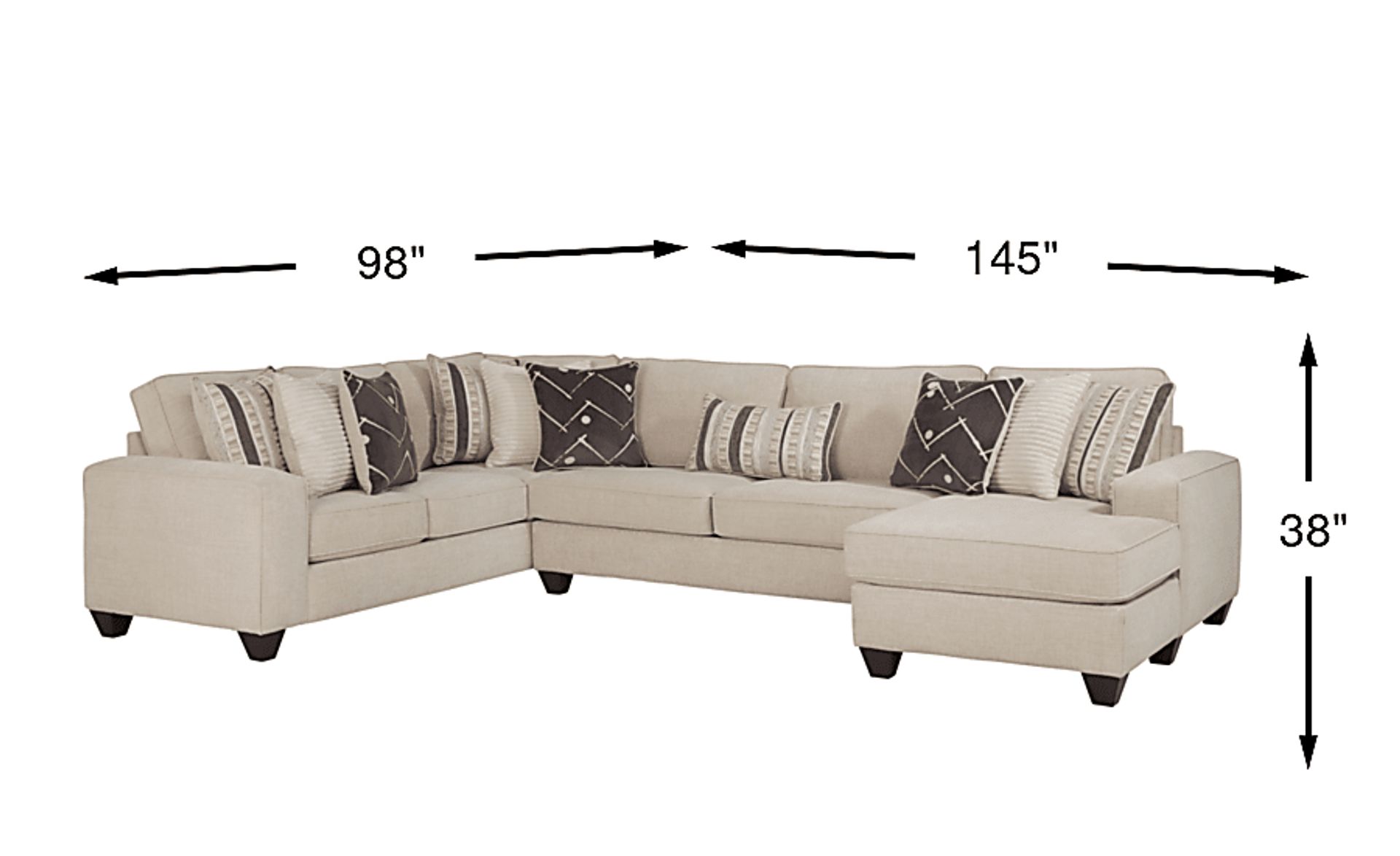 Dimension Image. Please refer to the Dimension Tab on this page for dimension details.