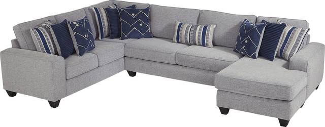 Aberlin Court Blue 3 Pc Sectional - Thumbnail - Image 3