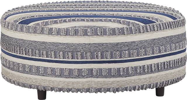 Aberlin Court Blue Cocktail Ottoman - Thumbnail - Image 1