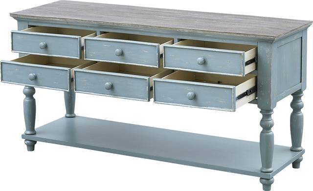 Aberton Blue Sofa Table - Thumbnail - Image 3