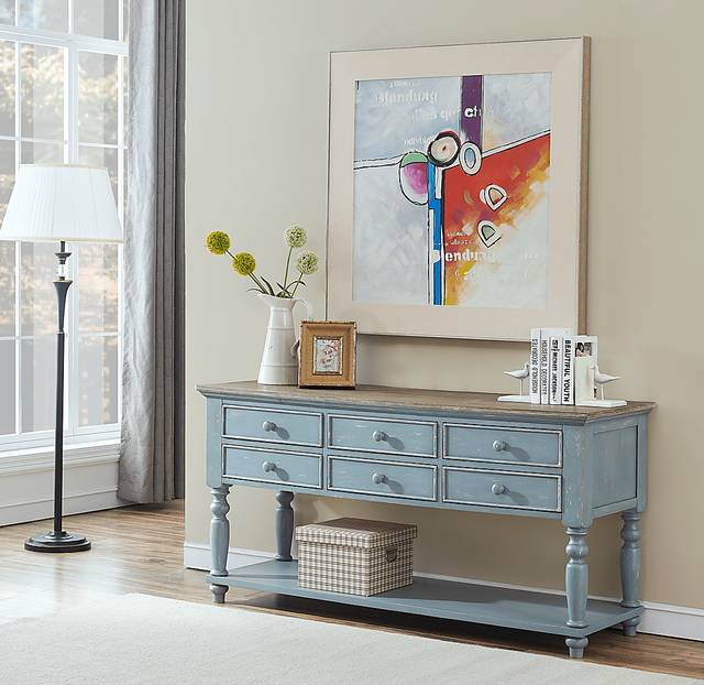 Aberton Blue Sofa Table - Thumbnail - Image 4