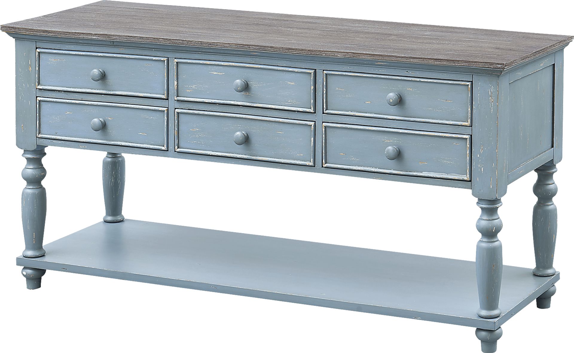 Aberton Blue Sofa Table - Image 1