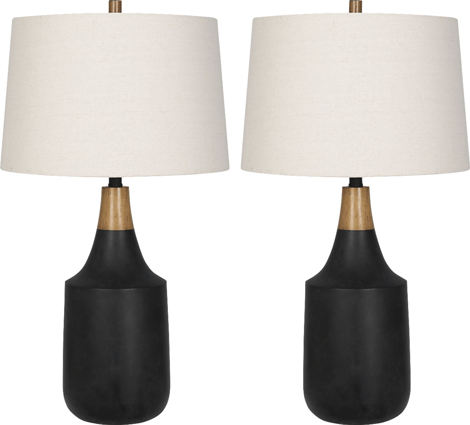 Abeyta Lane Black Table Lamps, Set of 2 - Image 1