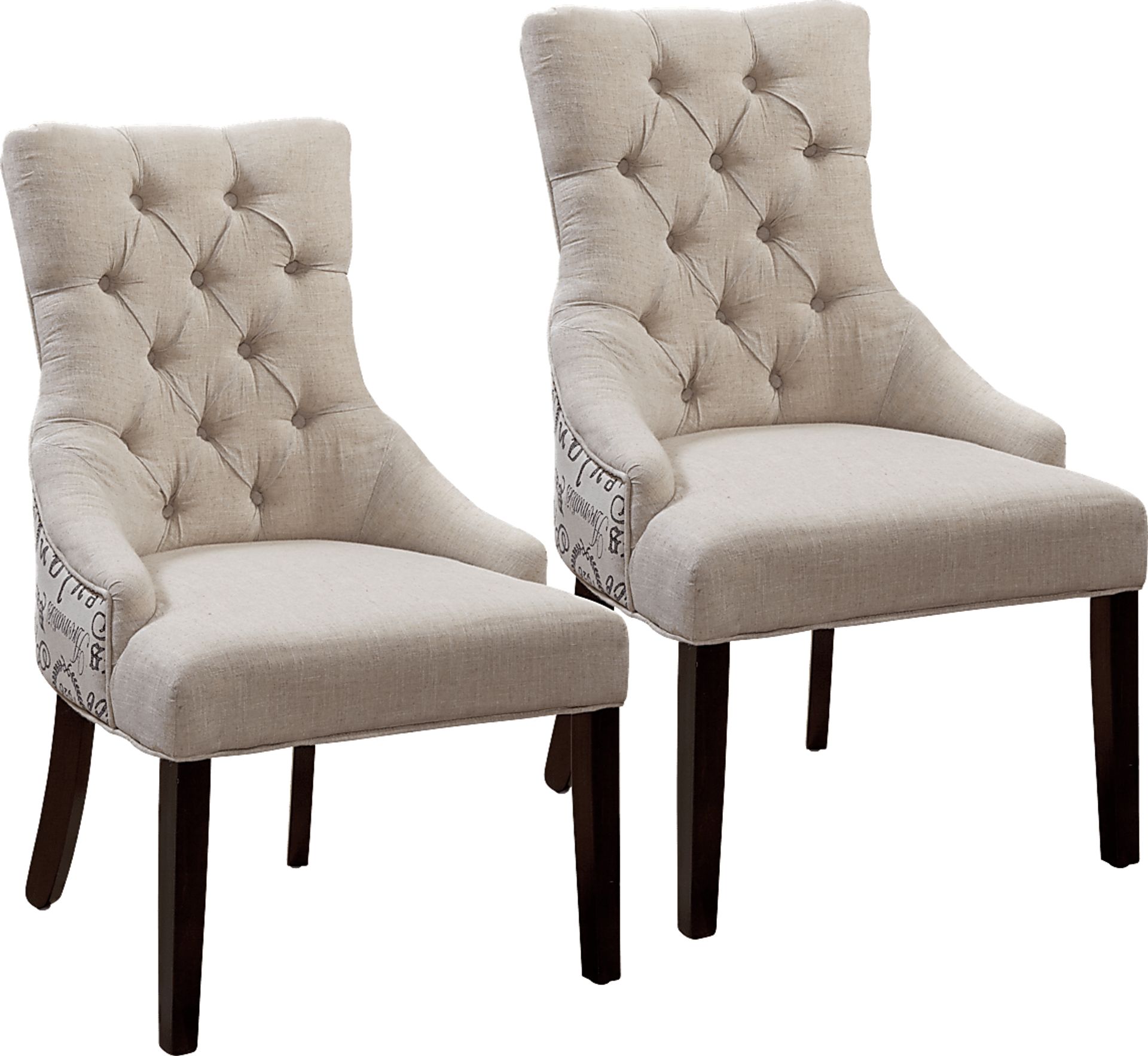 Abeyta Linen Dining Chair (Set of 2) - Image 1