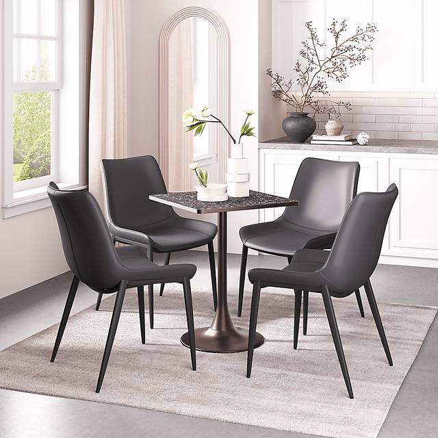 Abhira Black Dining Table - Thumbnail - Image 2