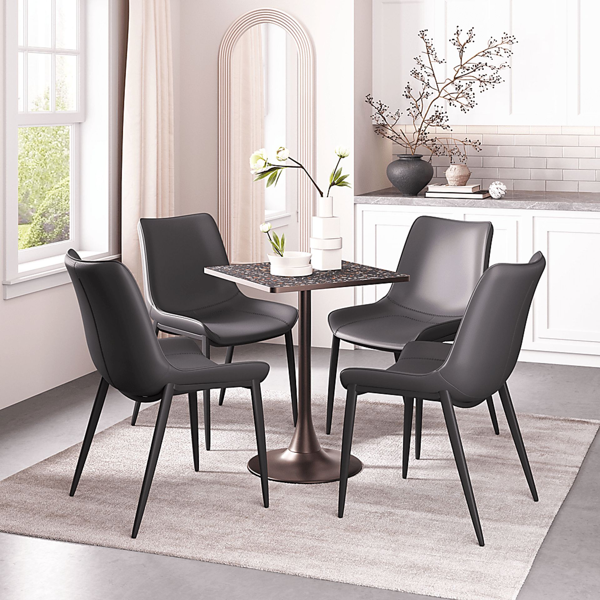 Abhira Black Dining Table - Image 2