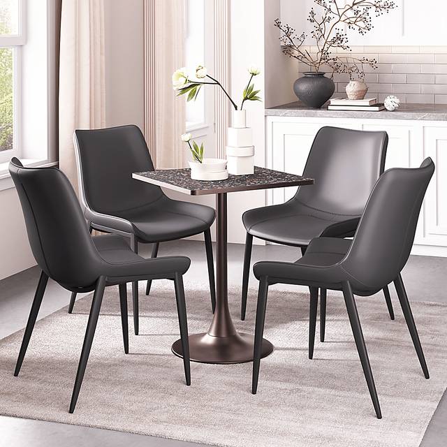 Abhira Black Dining Table - Thumbnail - Image 3
