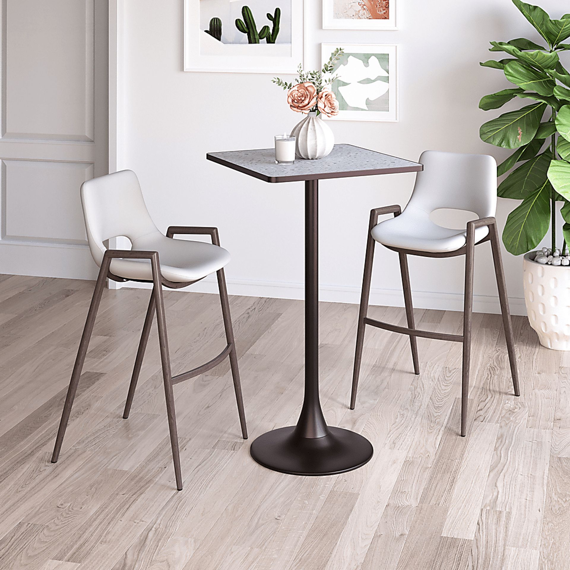 Abhira Gray Bar Table - Image 2