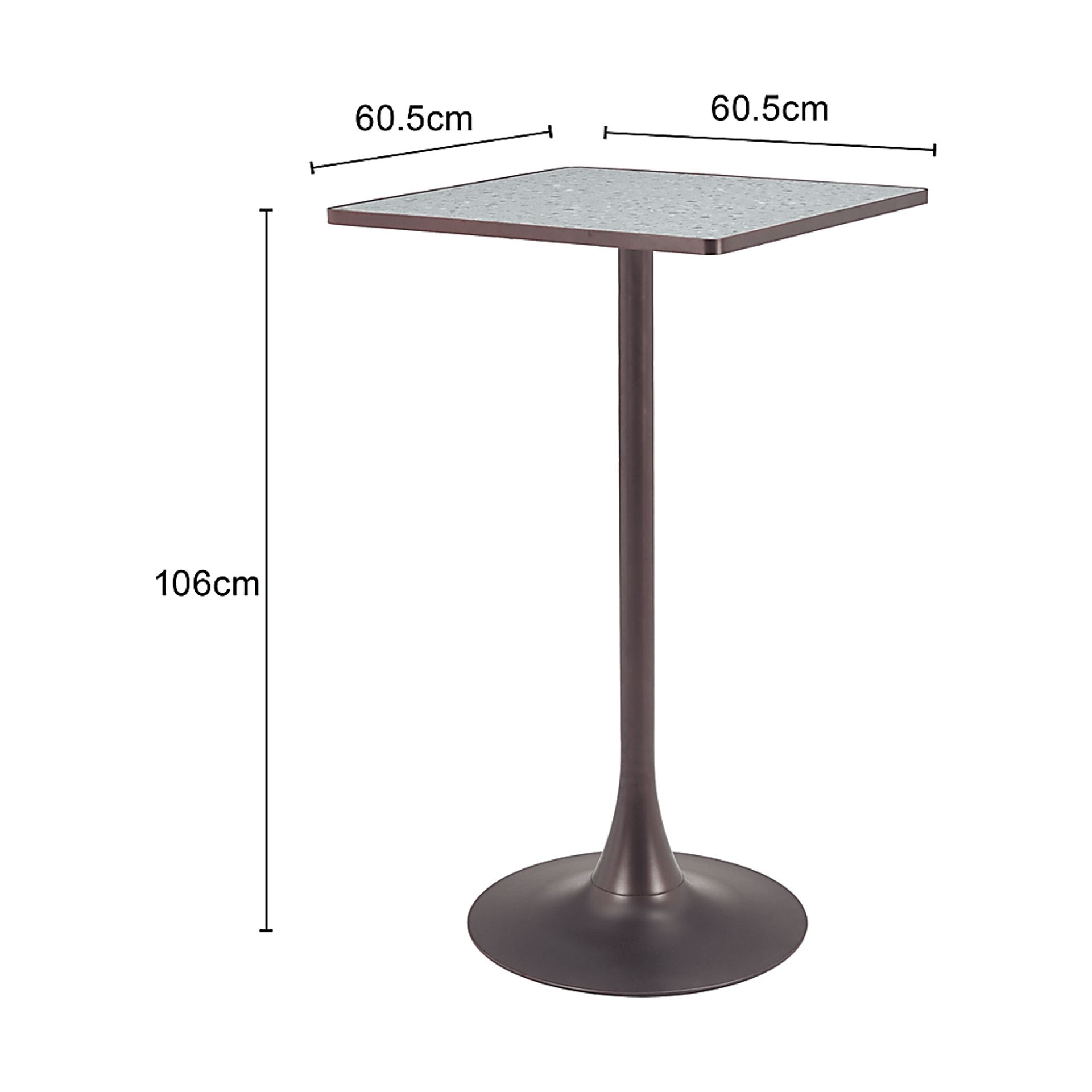 Abhira Gray Bar Table - Image 4